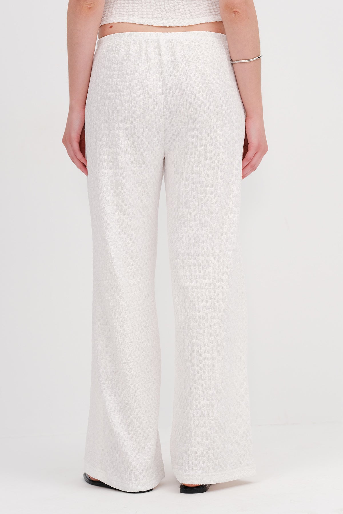 White_Textured-Pants-with-Elastic-Waist-addax