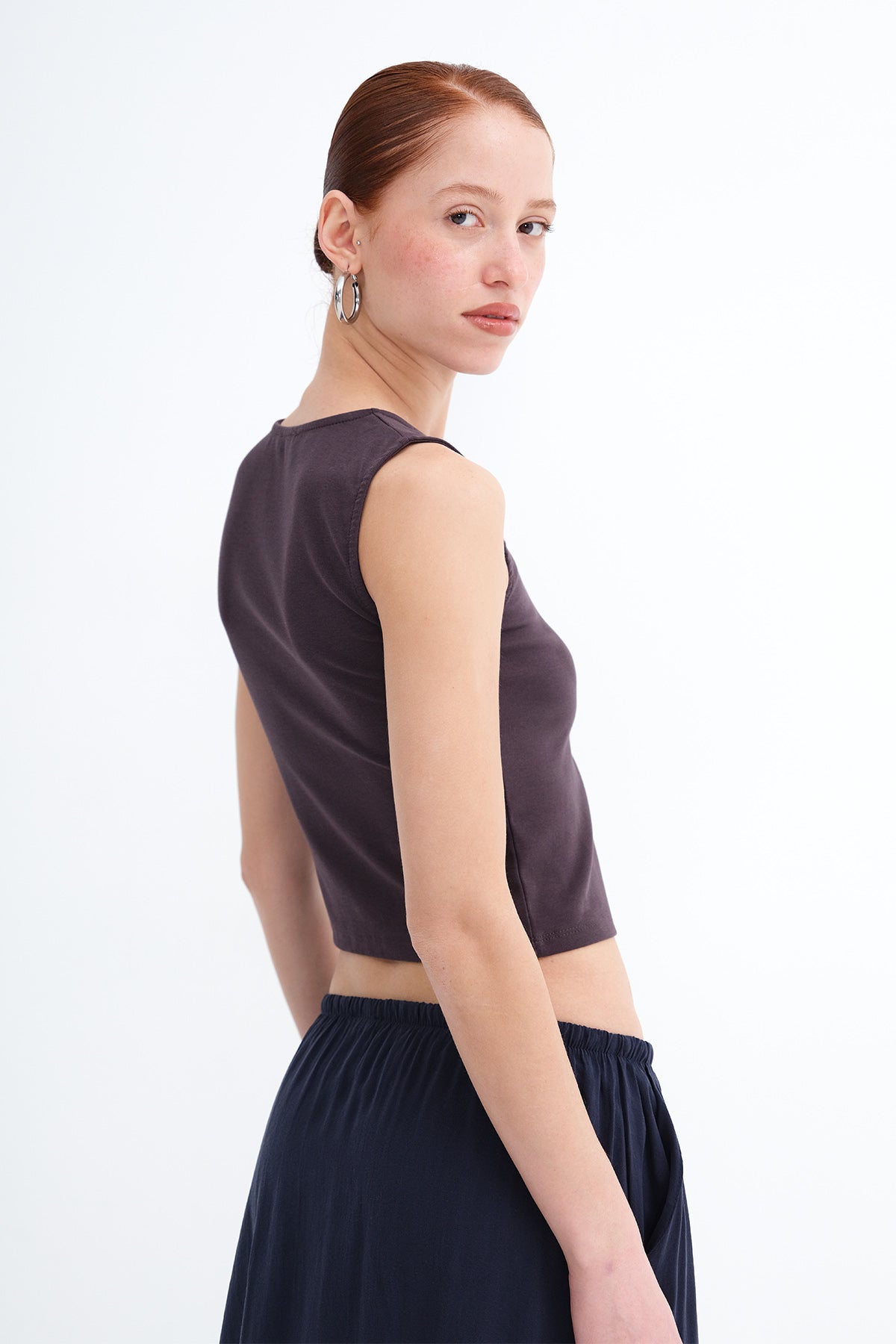 Soft-Brown_Sleeveless-Buttoned-Blouse-addax