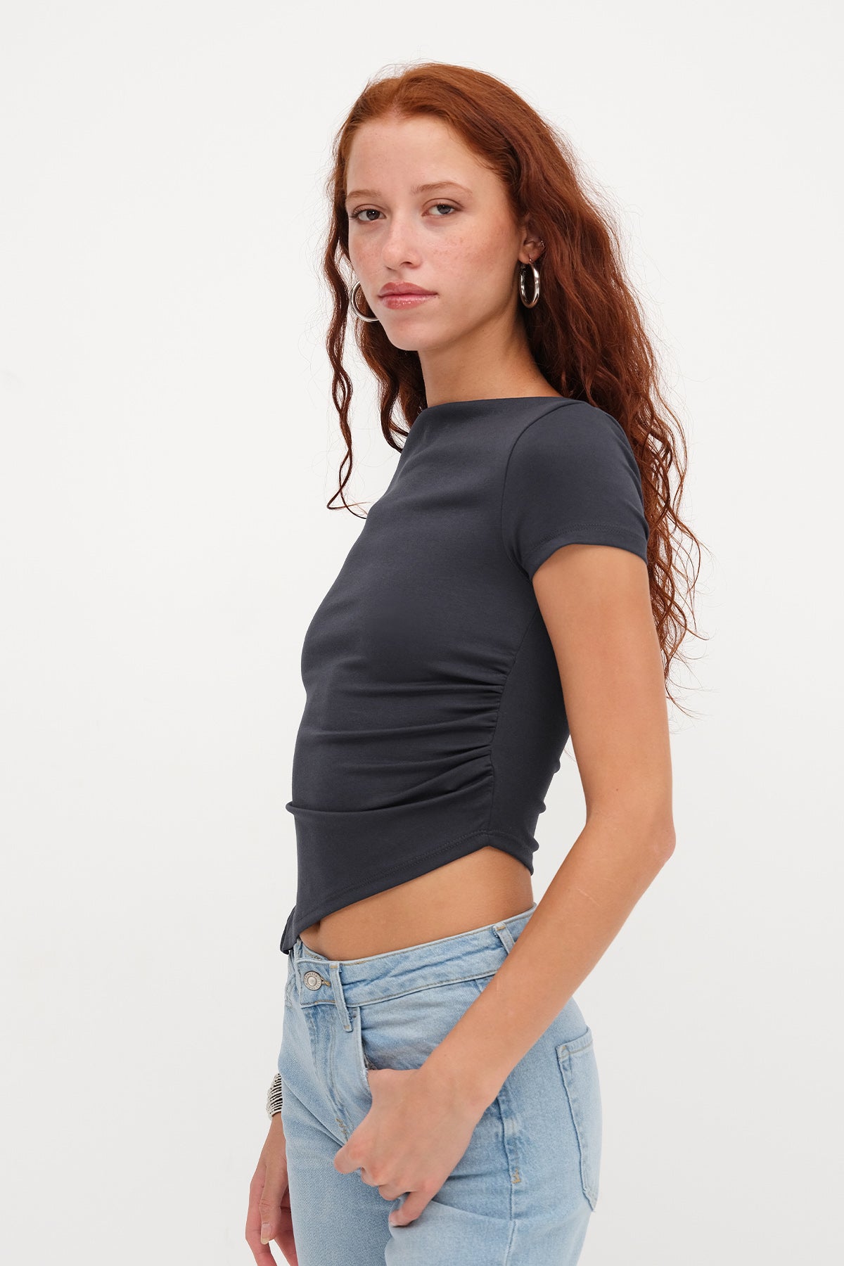 Charcoal_Boat-Neck-Blouse-addax