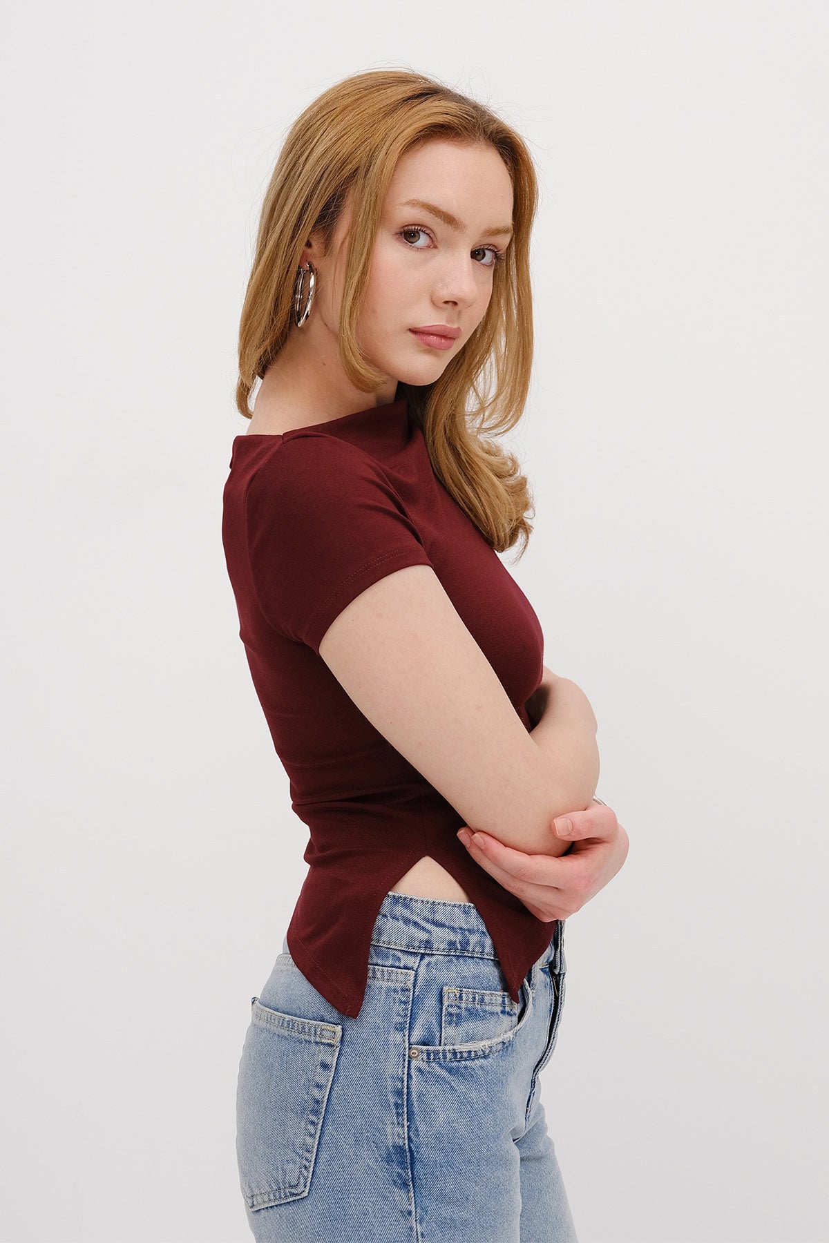 Burgundy_Boat-Neck-Blouse-addax