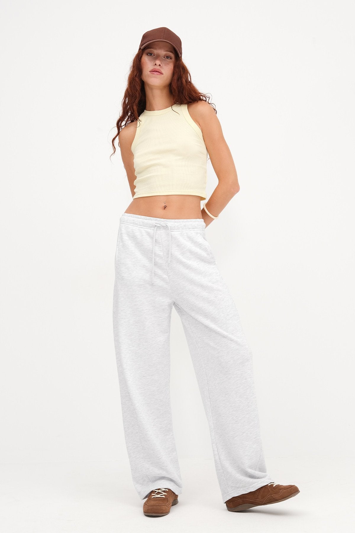 Wide Leg Sweatpants with Pockets
