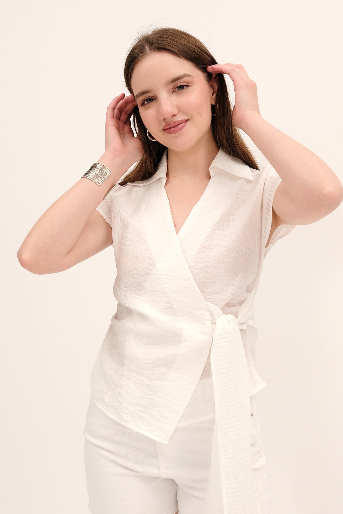White_Sleeveless-Tie-Front-Shirt-addax