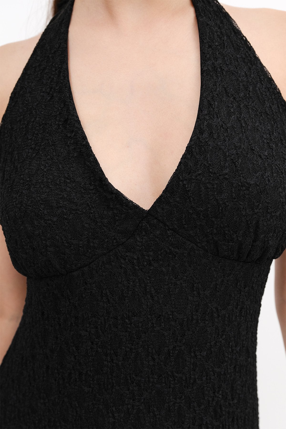 Black_Halter-Neck-Long-Dress-addax