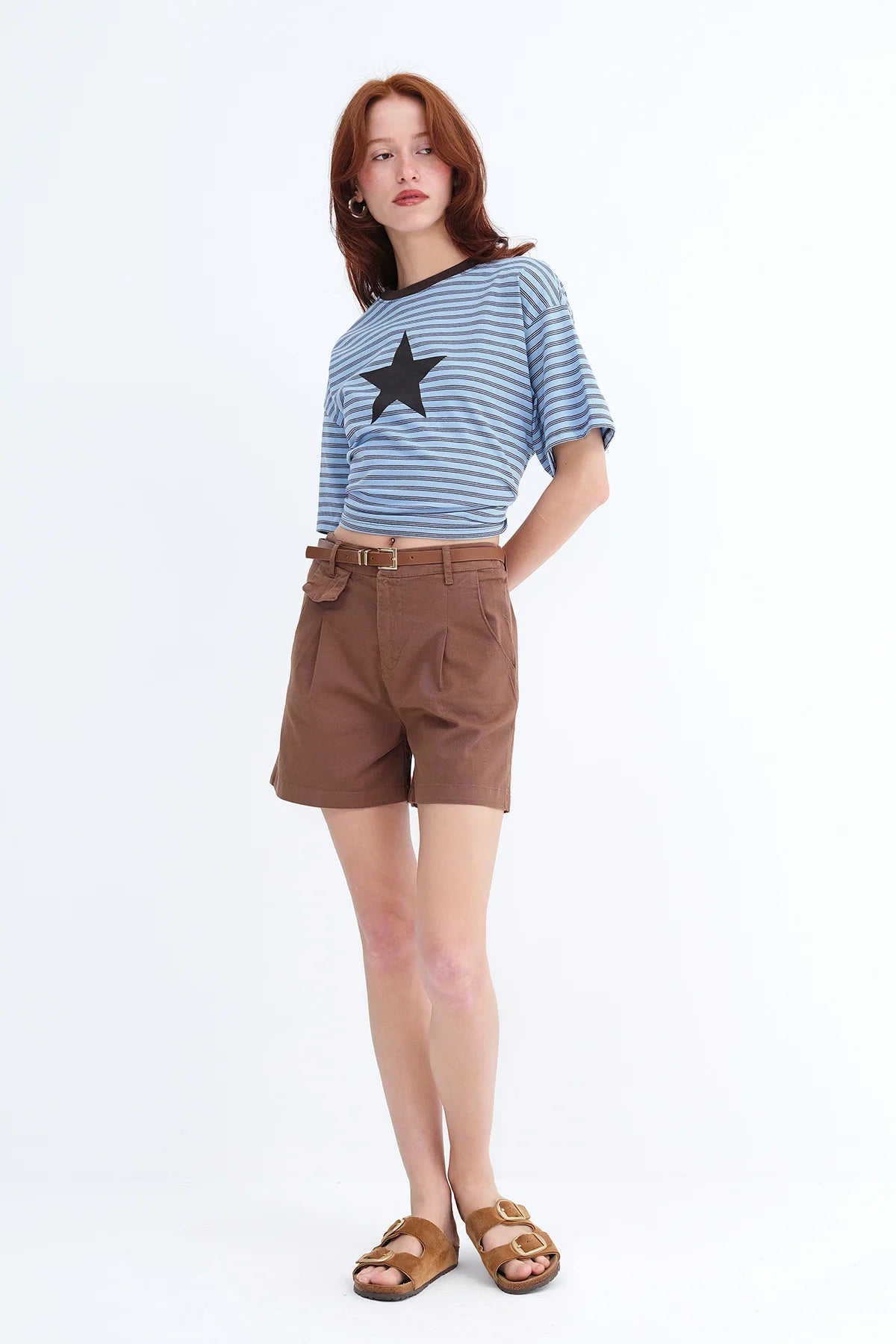 Brown_Pocket-Belted-Shorts-addax