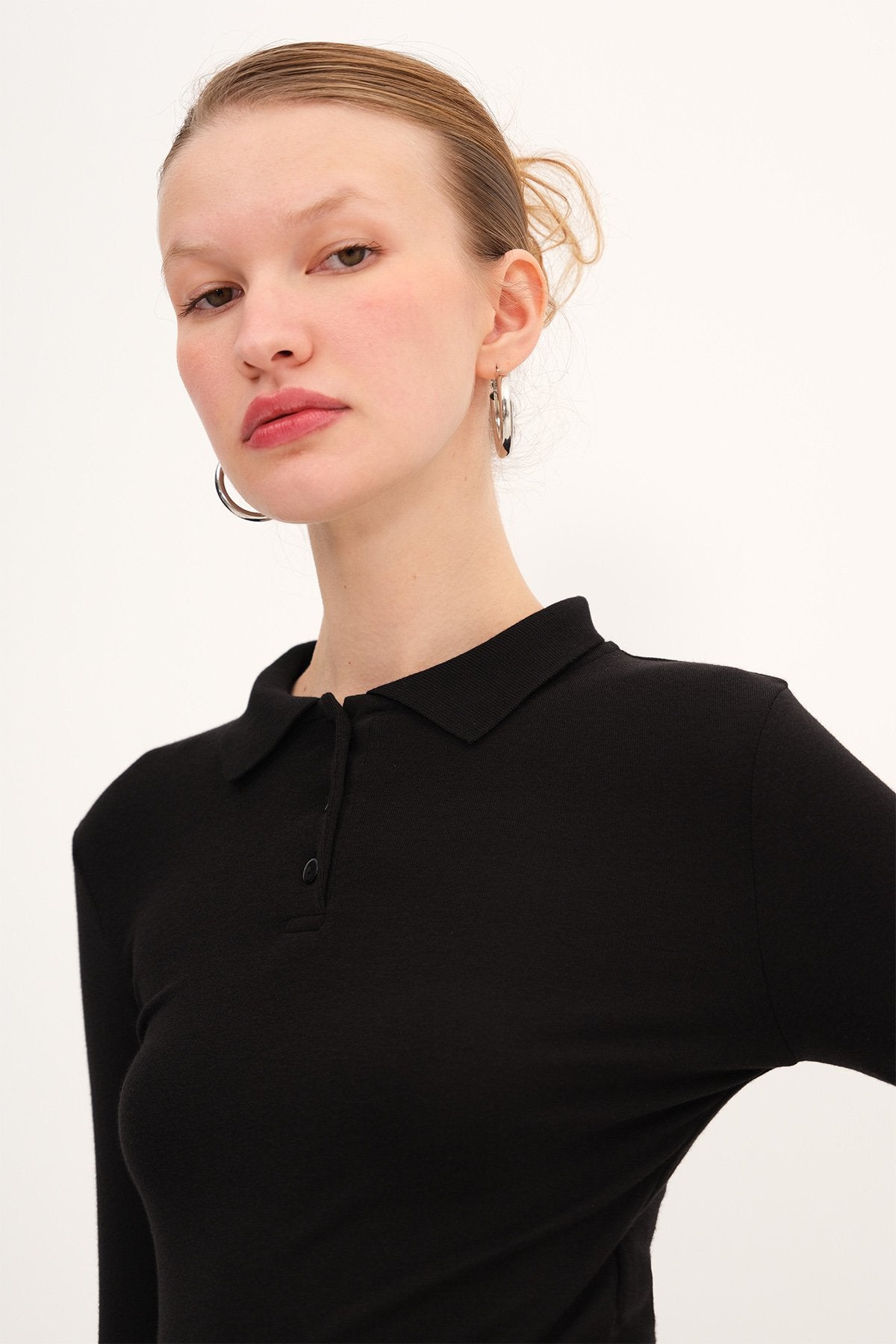 Black_Polo-Neck-Long-Sleeve-Modal-T-shirt-addax