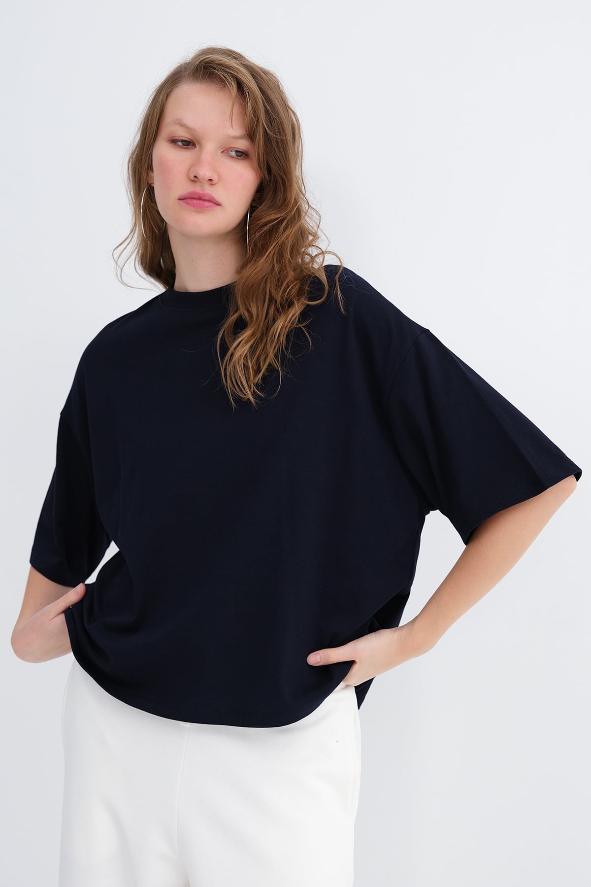 Dark-Night-Blue_Thick-Basic-T-Shirt-addax
