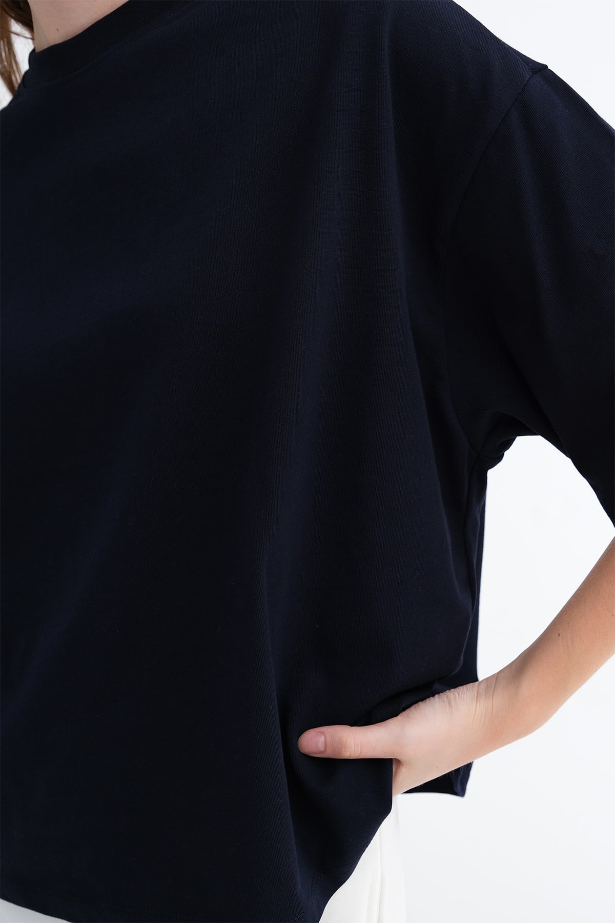 Dark-Night-Blue_Thick-Basic-T-Shirt-addax