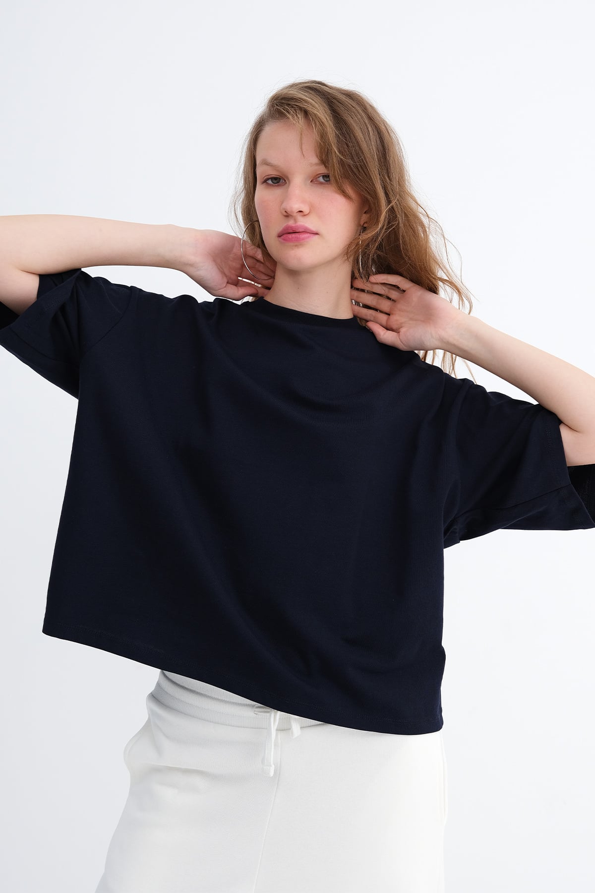Dark-Night-Blue_Thick-Basic-T-Shirt-addax