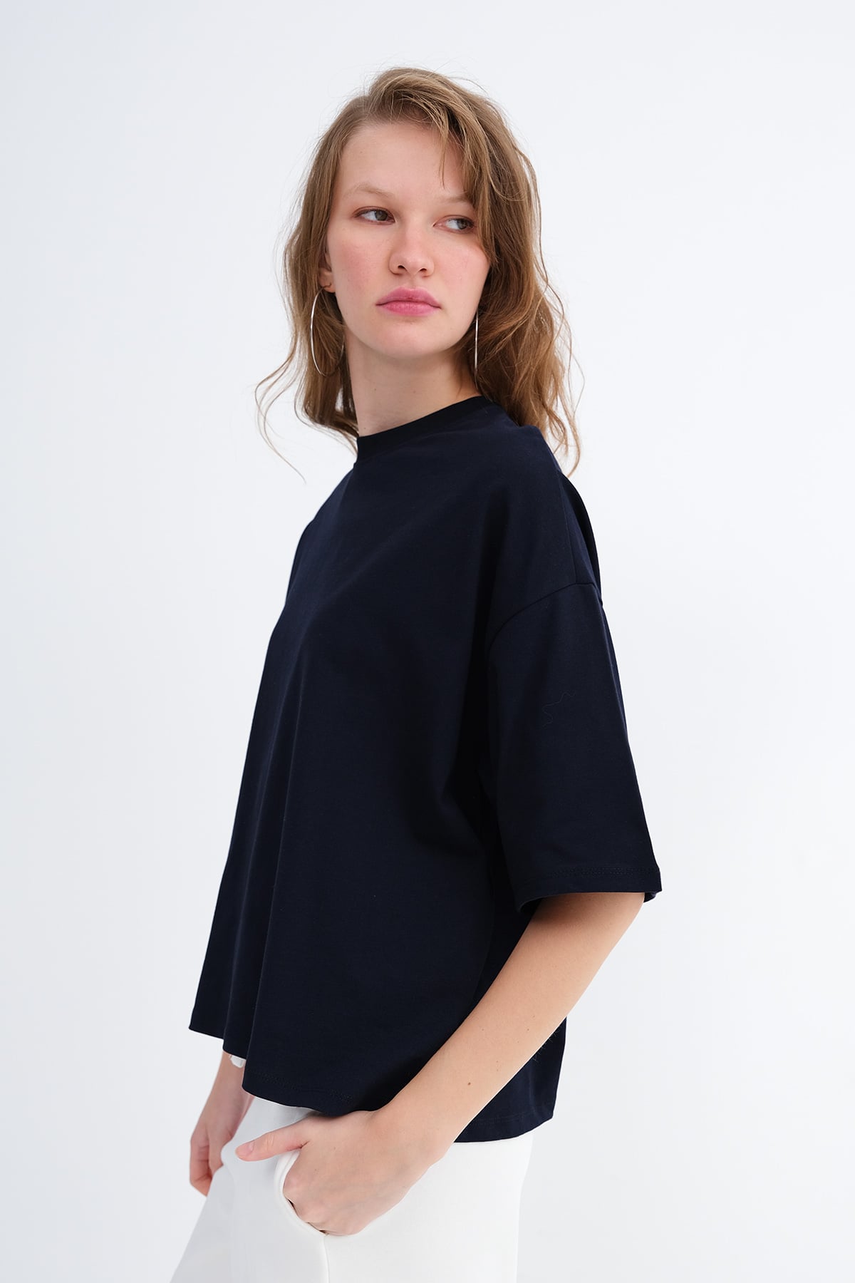 Dark-Night-Blue_Thick-Basic-T-Shirt-addax