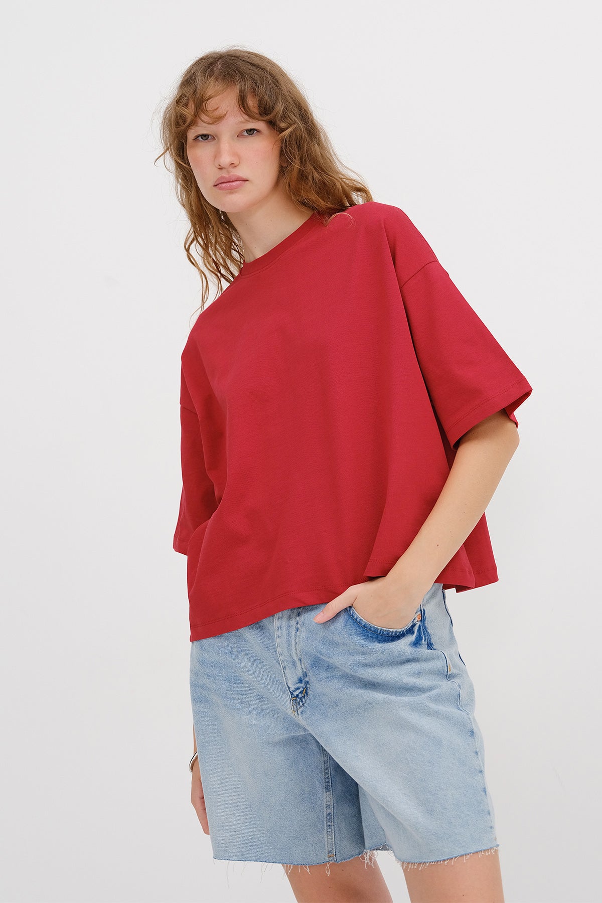 Bright-Red_Thick-Basic-T-Shirt-addax
