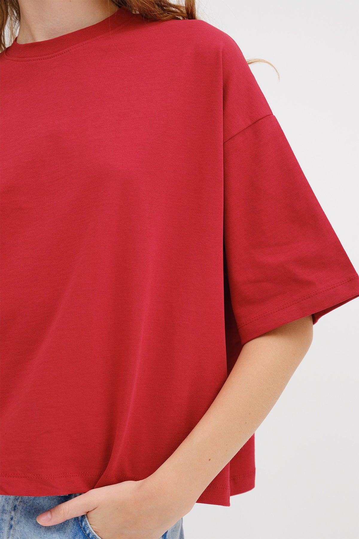 Bright-Red_Thick-Basic-T-Shirt-addax