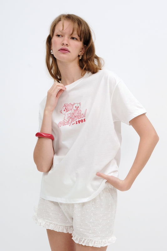 Ecru_Round-Neck-Printed-T-Shirt-addax