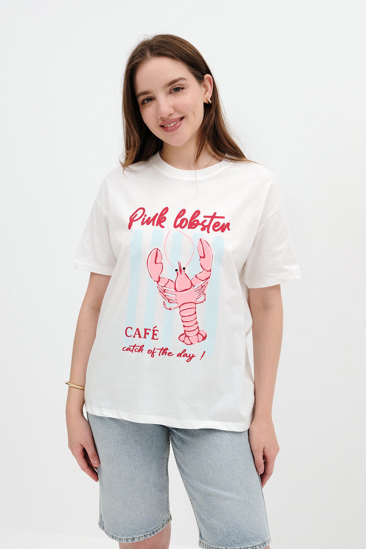 Ecru_Round-Neck-Printed-T-Shirt-addax