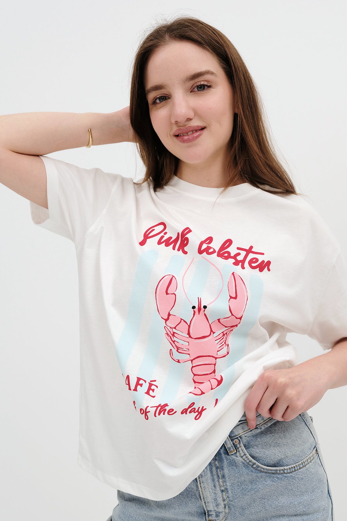 Ecru_Round-Neck-Printed-T-Shirt-addax