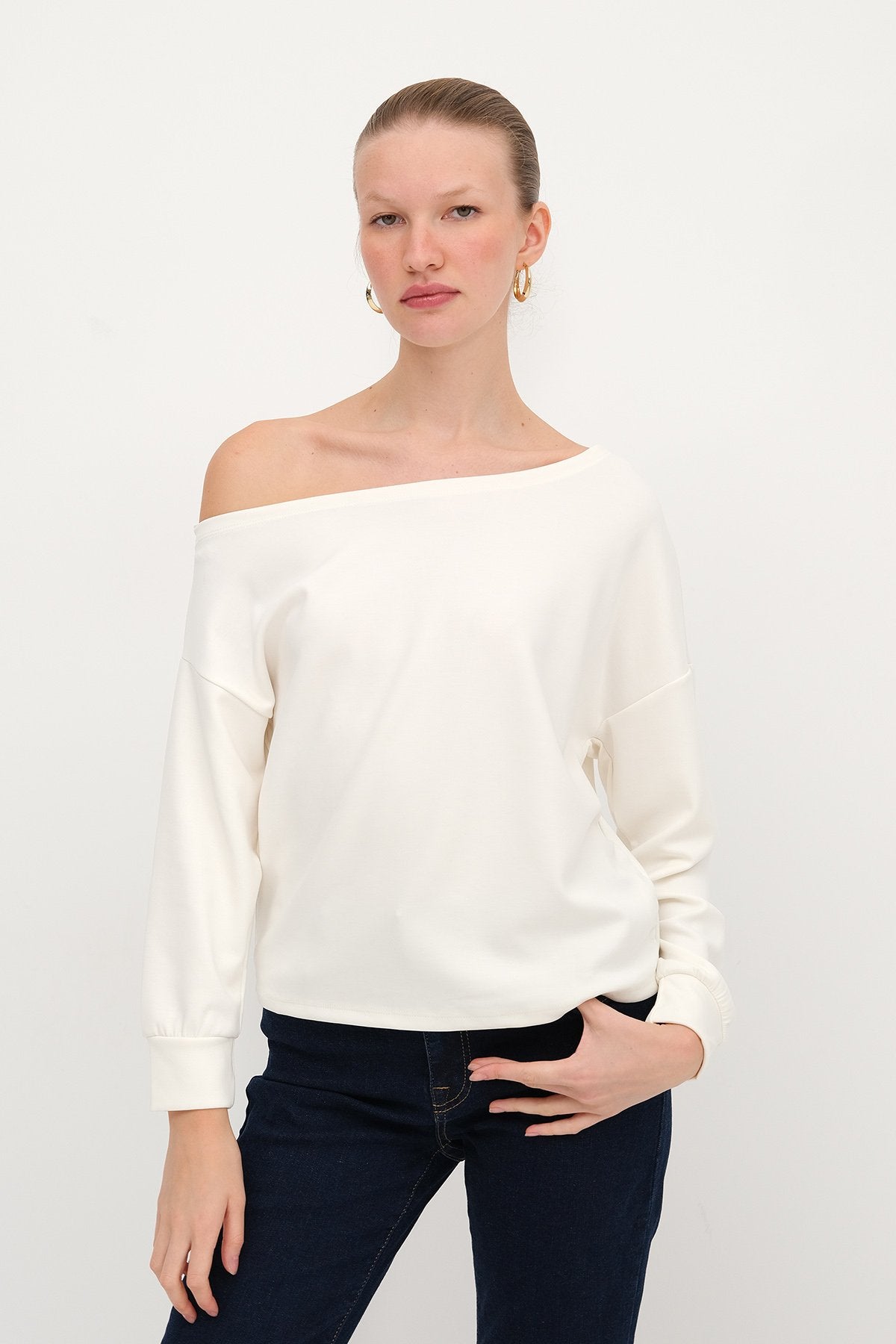 Ecru_Boat-Neck-Modal-Sweatshirt-addax