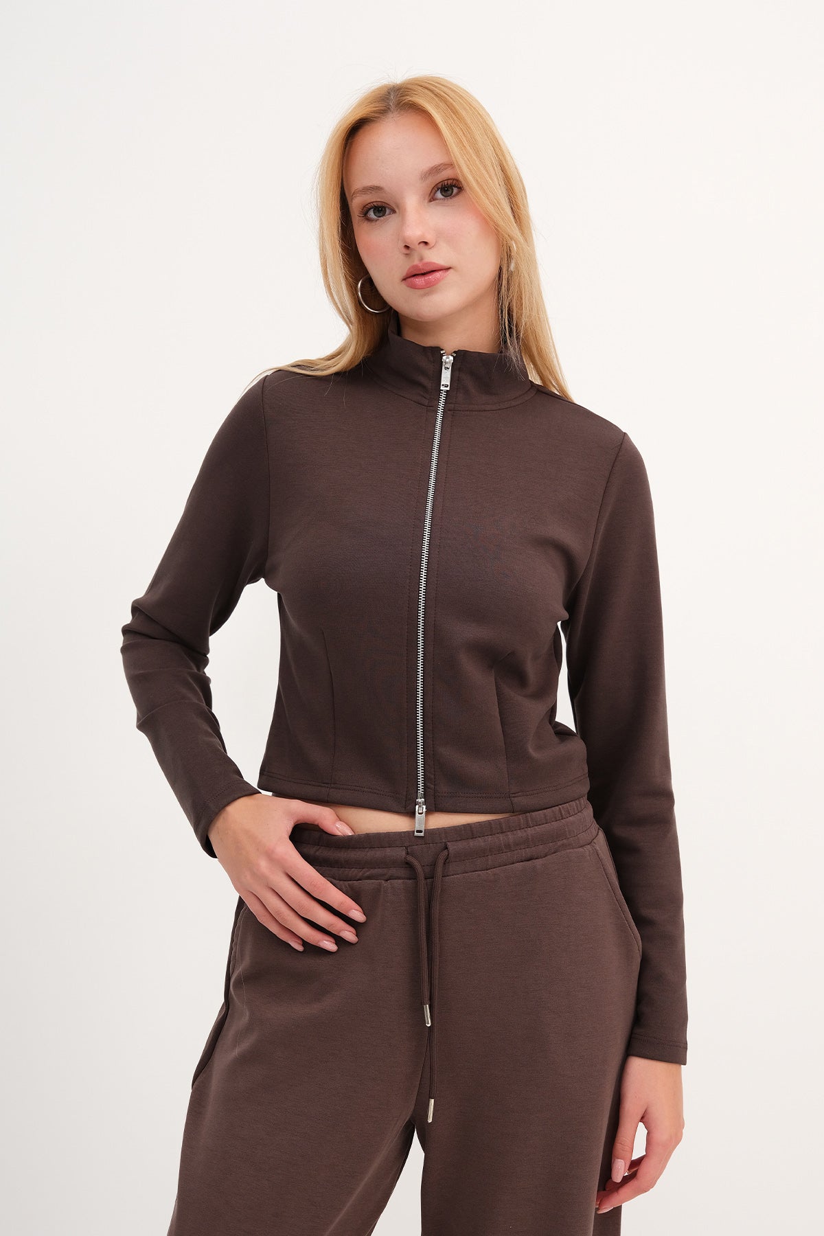 New-Brown_Double-Zip-Modal-Cardigan-addax