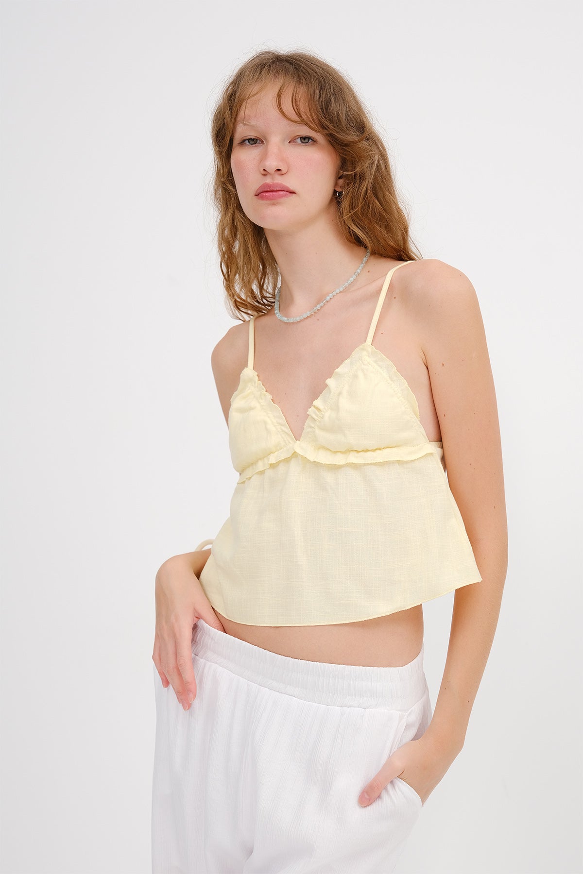 Light-Yellow_Linen-Blend-Strap-Blouse-addax