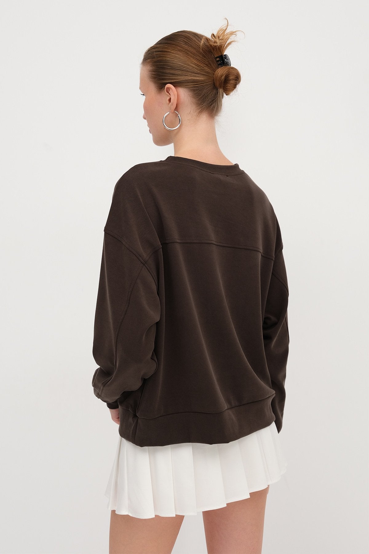 Brown_Crew-Neck-Modal-Sweatshirt-addax