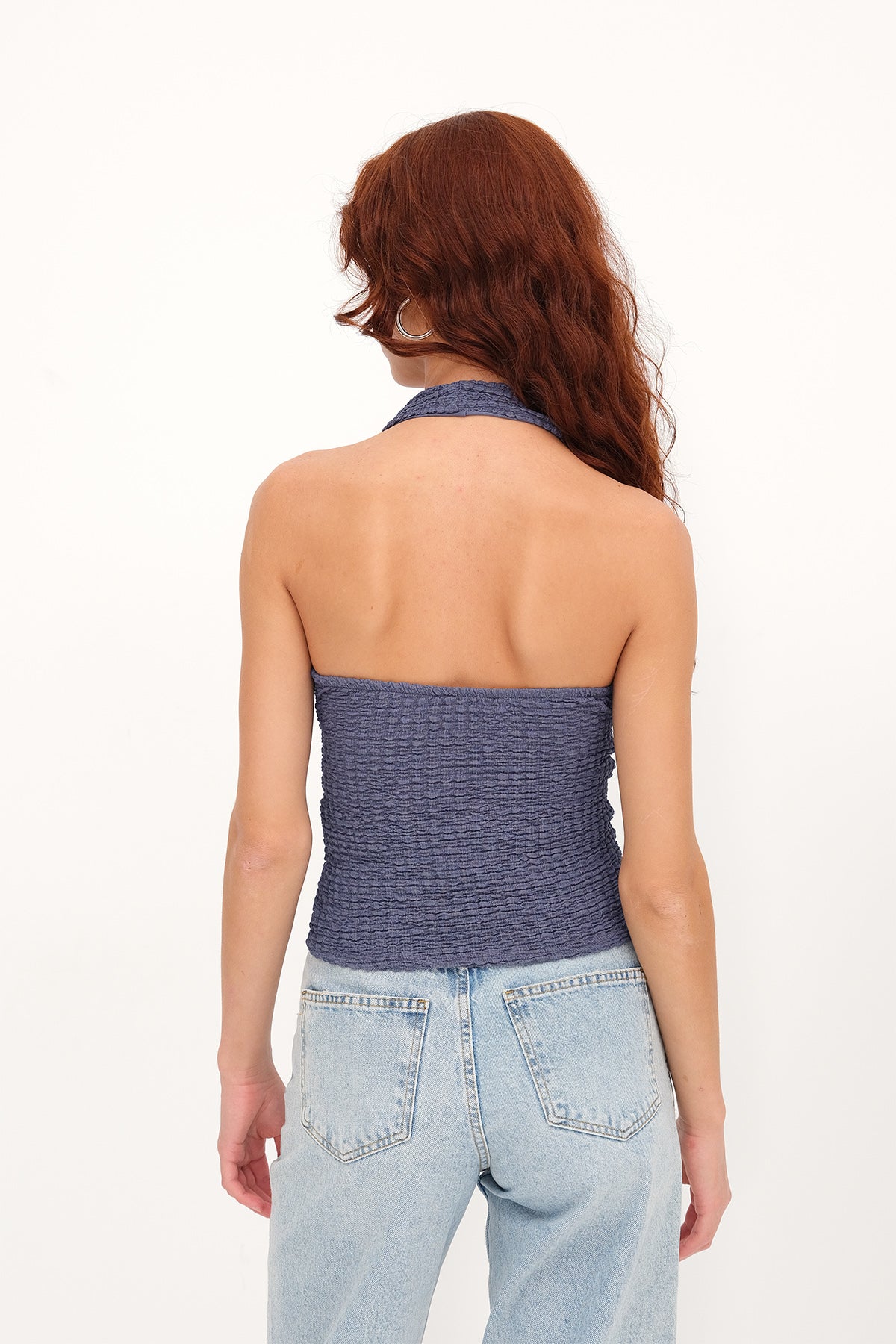 Indigo_Textured-Backless-Blouse-addax