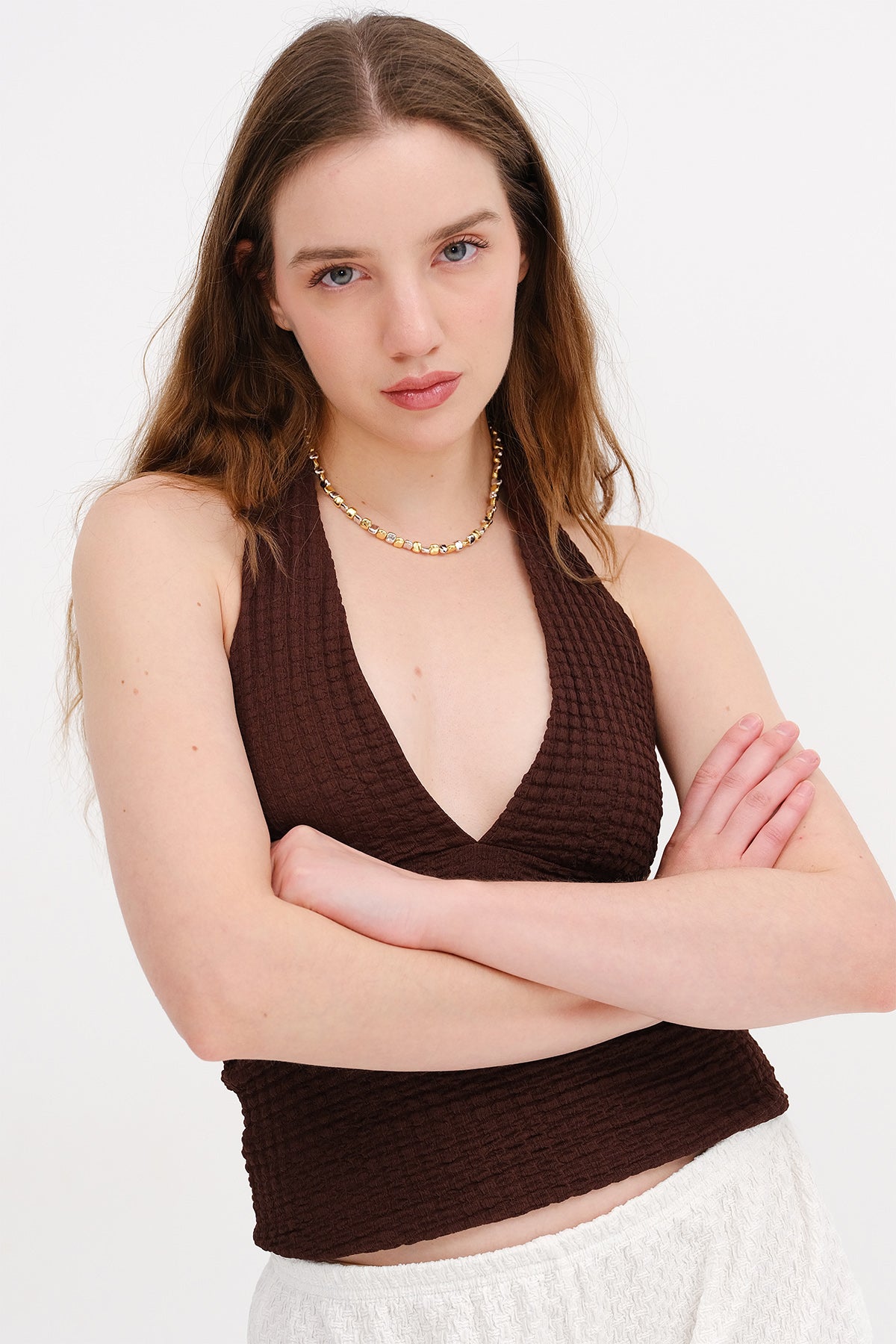 Bitter-Coffee_Textured-Backless-Blouse-addax