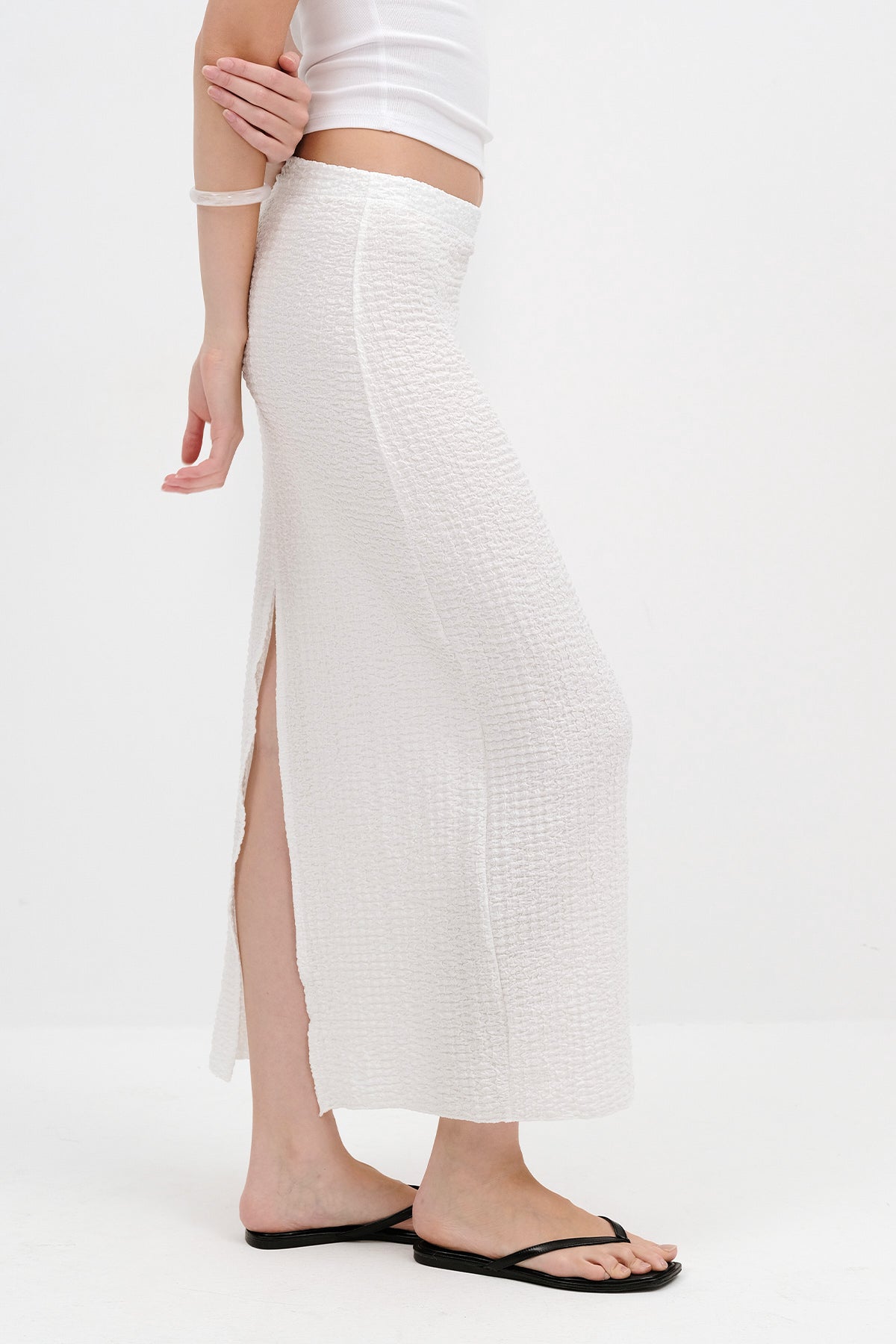 White_Textured-Midi-Skirt-addax