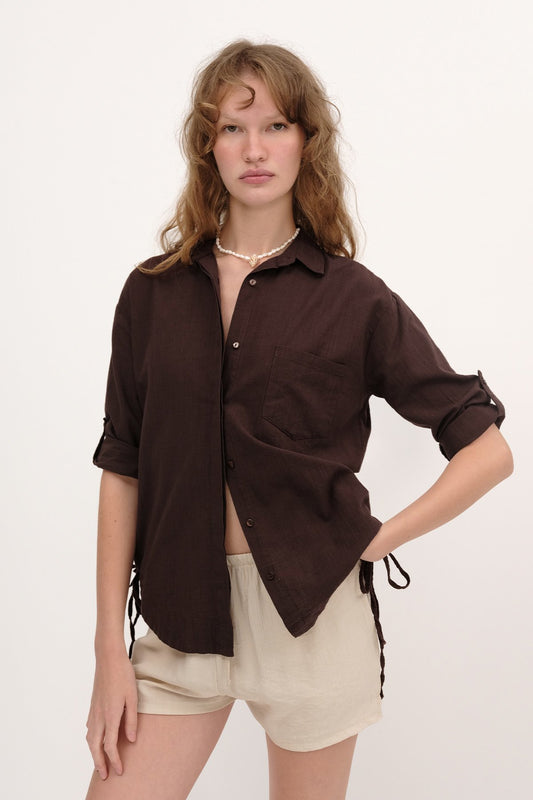 Brown_Tie-Detail-Shirt-addax