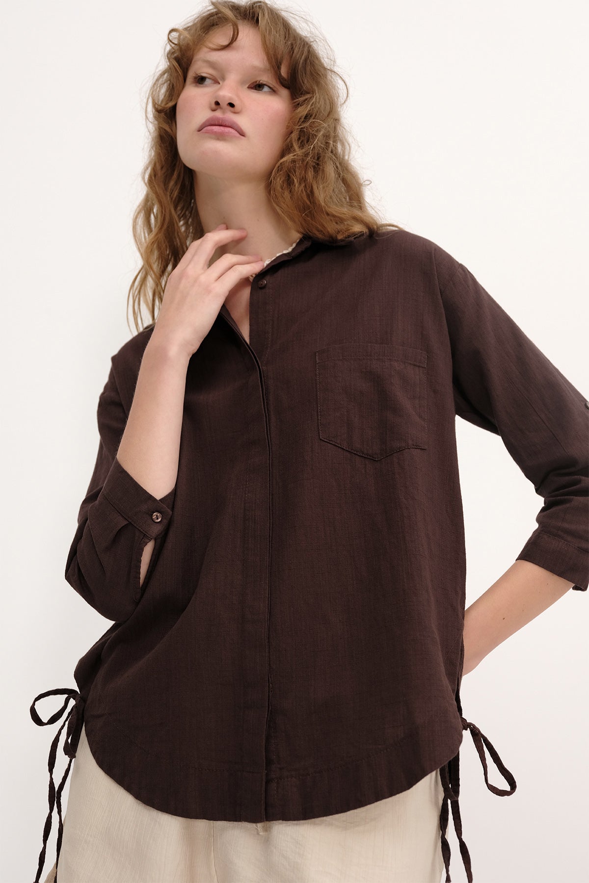 Brown_Tie-Detail-Shirt-addax