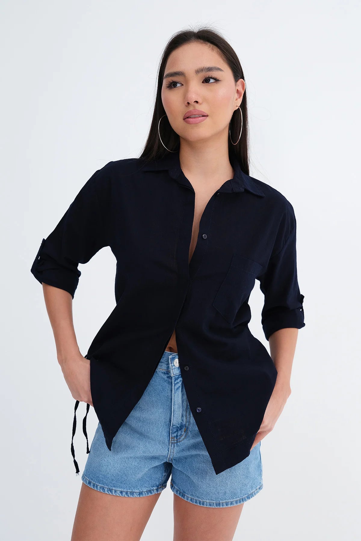 Night-Blue_Tie-Detail-Shirt-addax
