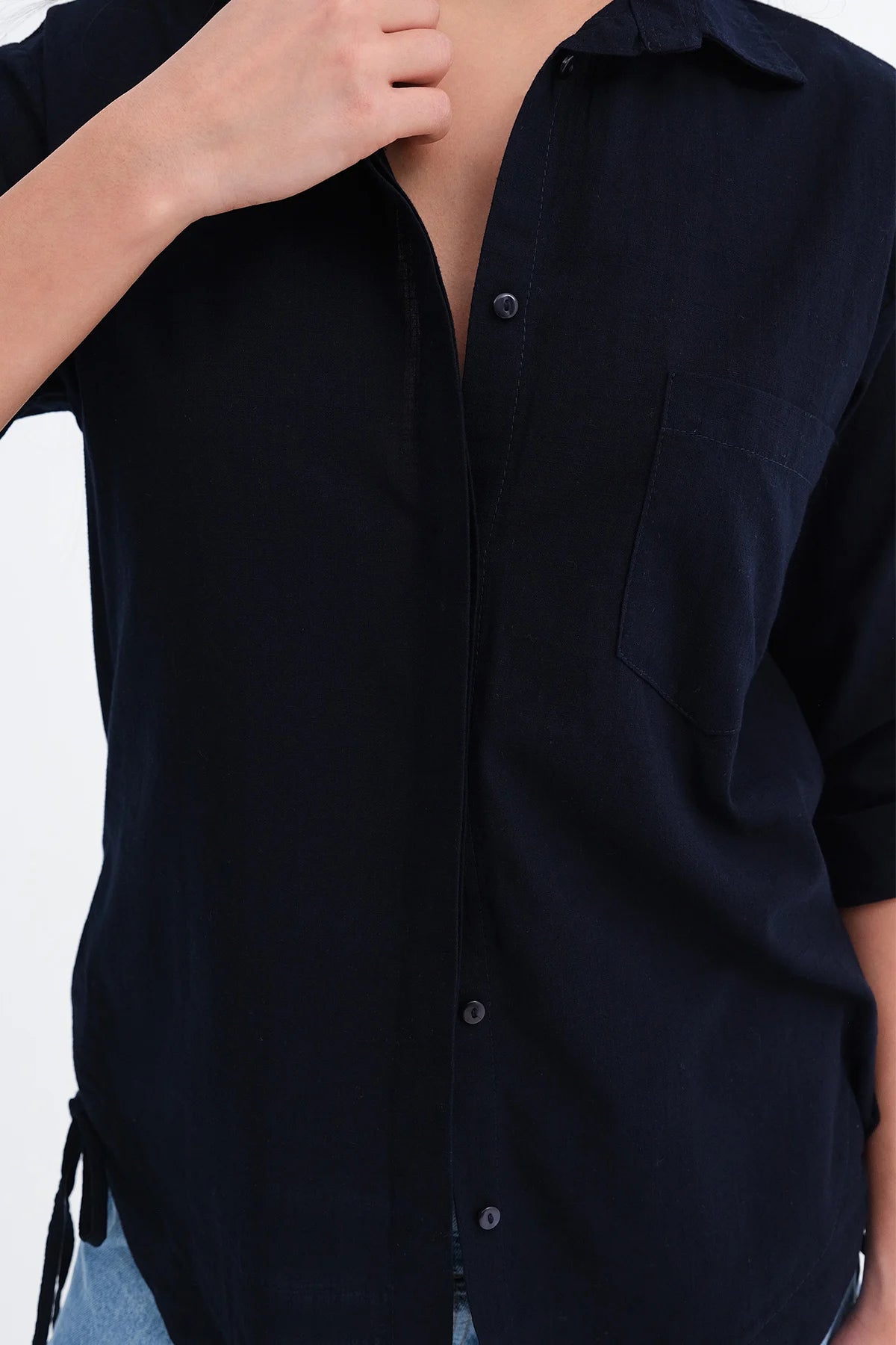 Night-Blue_Tie-Detail-Shirt-addax