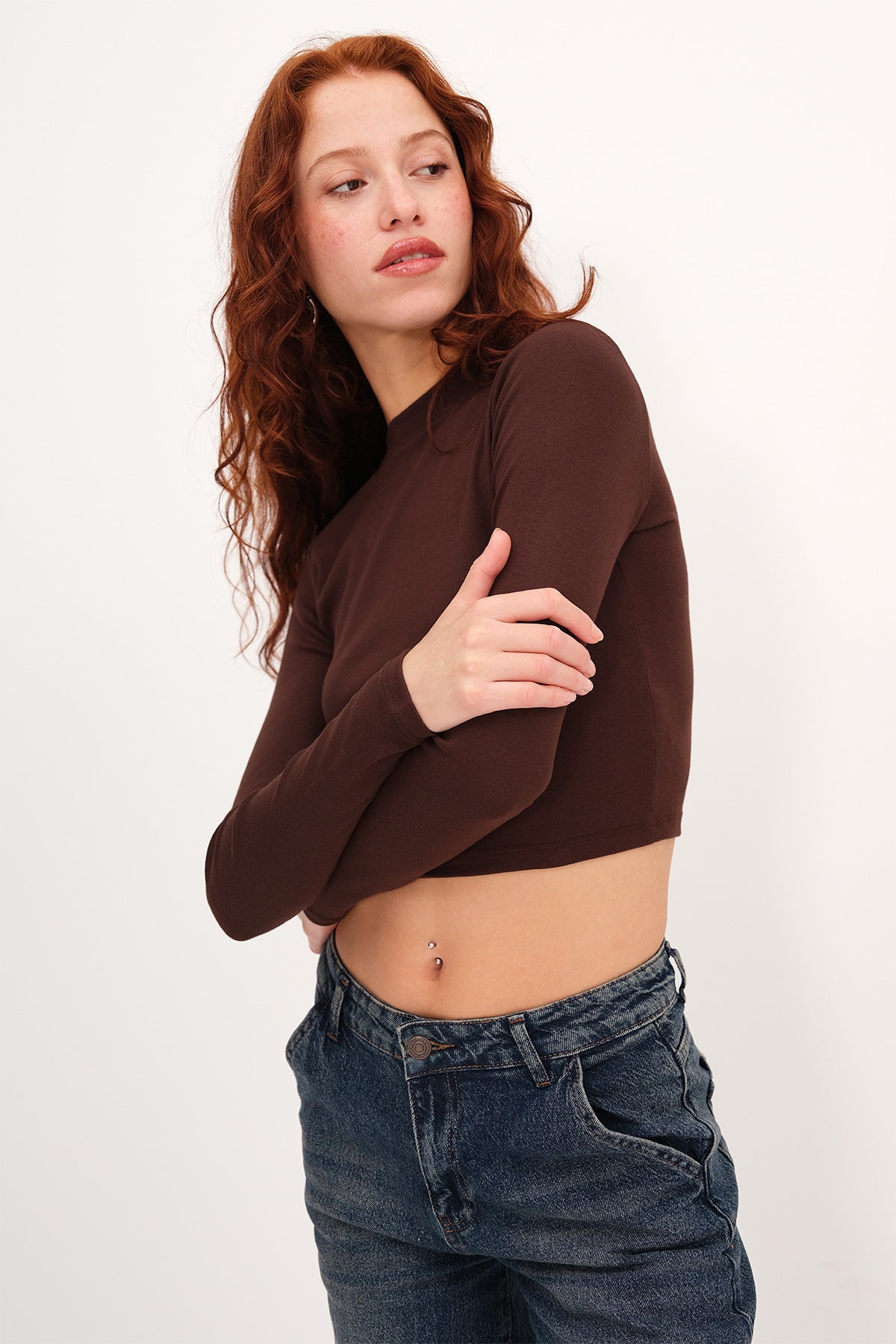 Bitter-Coffee_Long-Sleeve-Basic-Blouse-addax