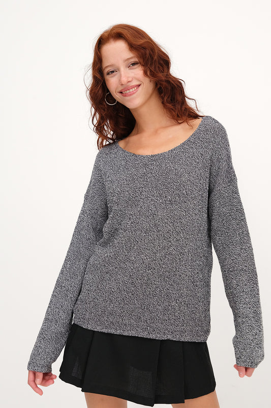 Black---White_Boat-Neck-Knit-Sweater-addax
