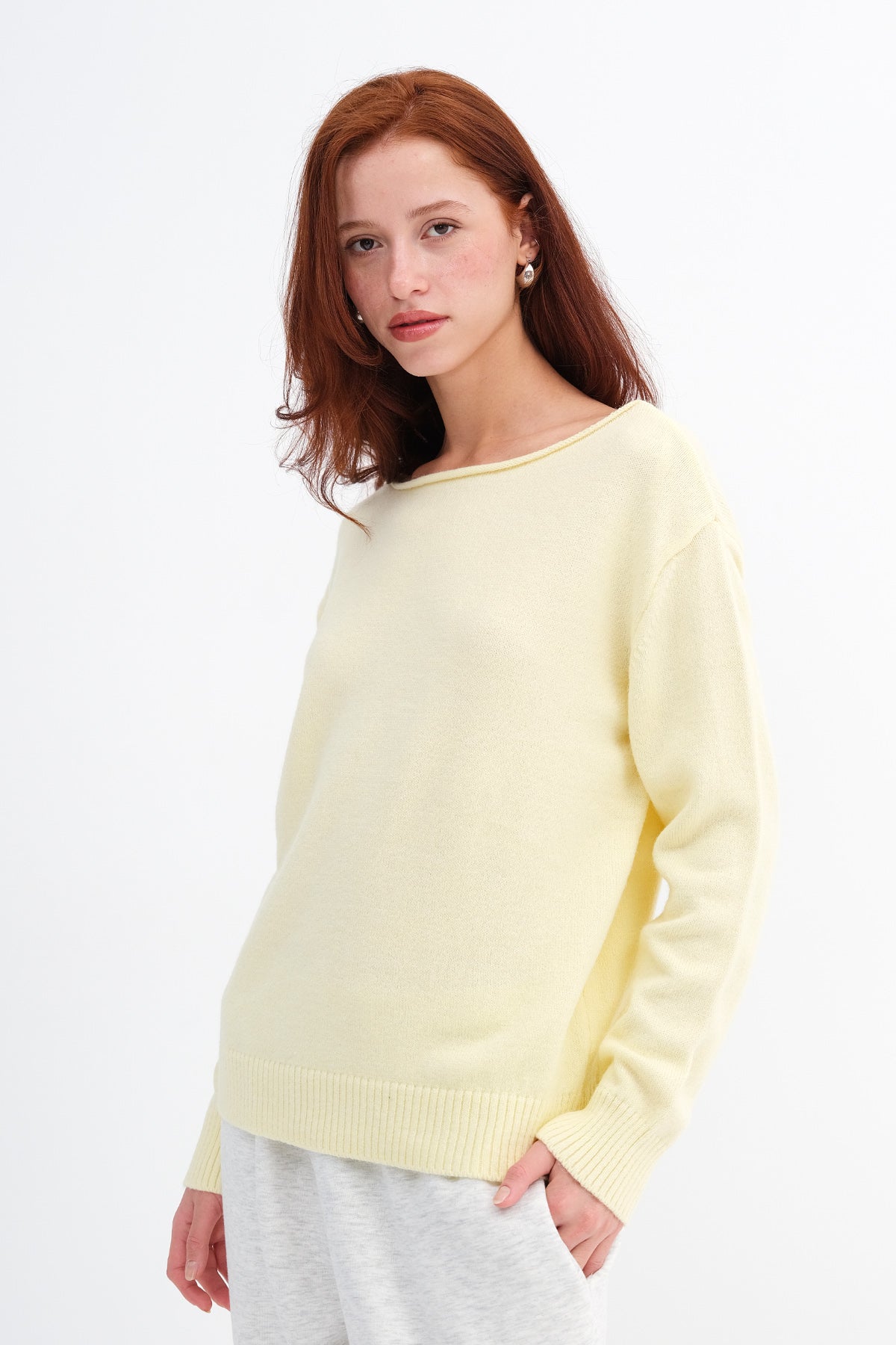 Light-Yellow_Boat-Neck-Knit-Sweater-addax