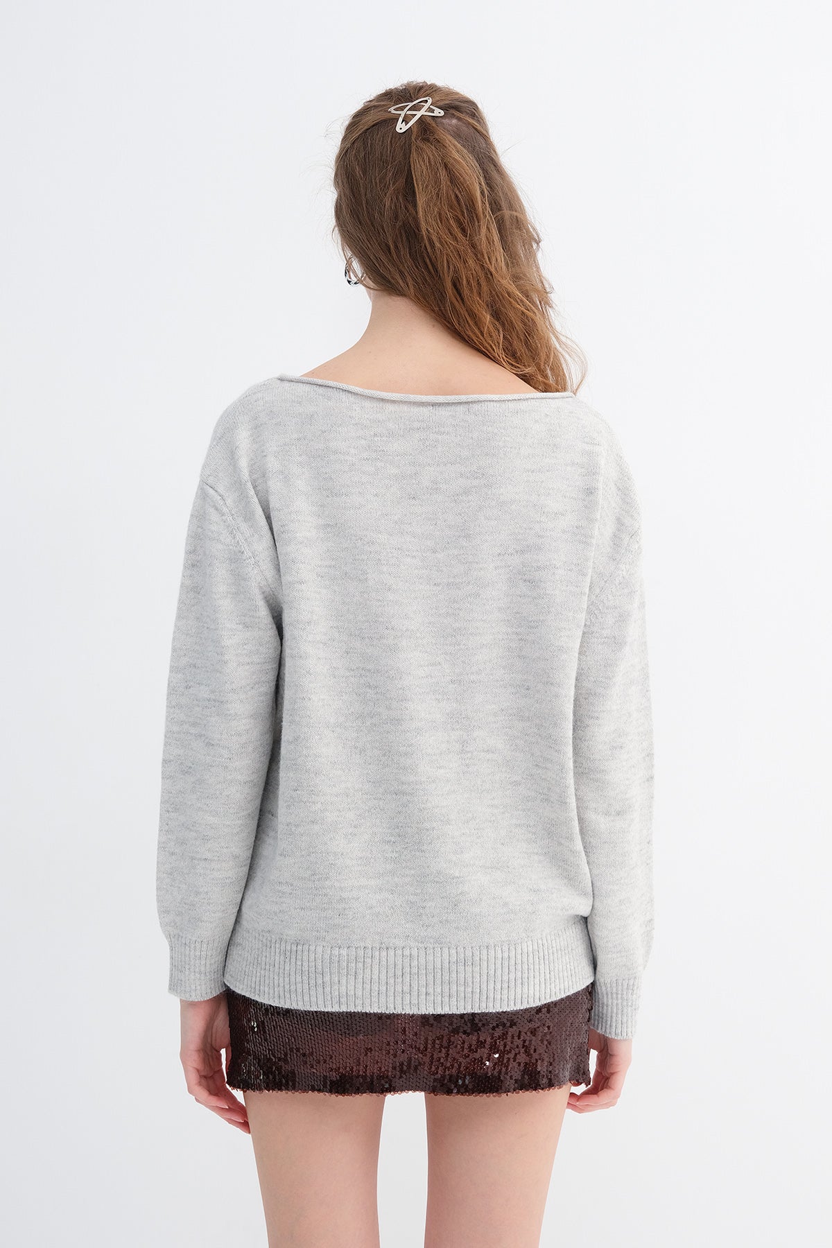Snow-Melange_Boat-Neck-Knit-Sweater-addax
