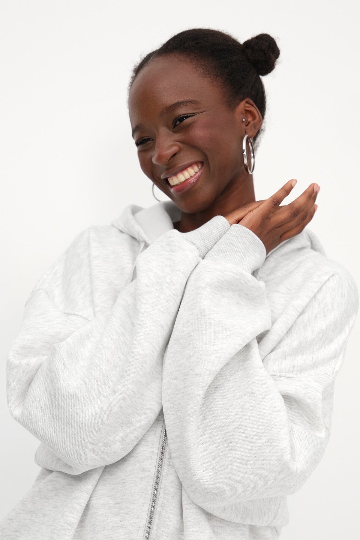 Grey-Melange_Zip-up-Brushed-Sweatshirt-addax