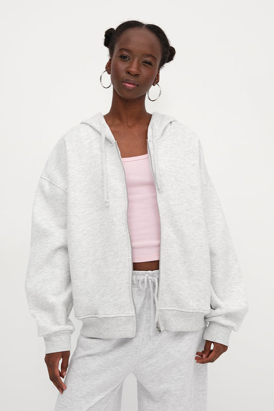 Grey-Melange_Zip-up-Brushed-Sweatshirt-addax