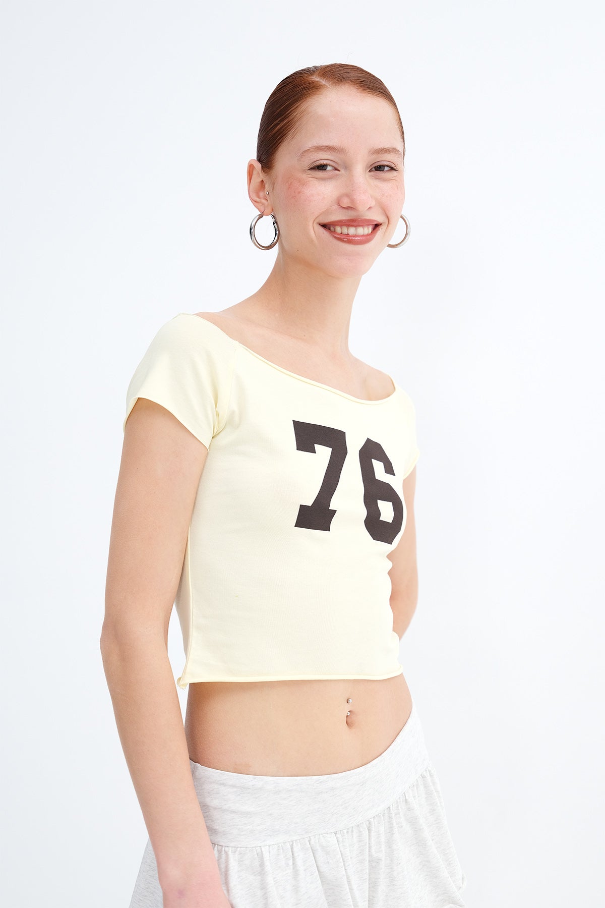 Printed Crop T-shirt