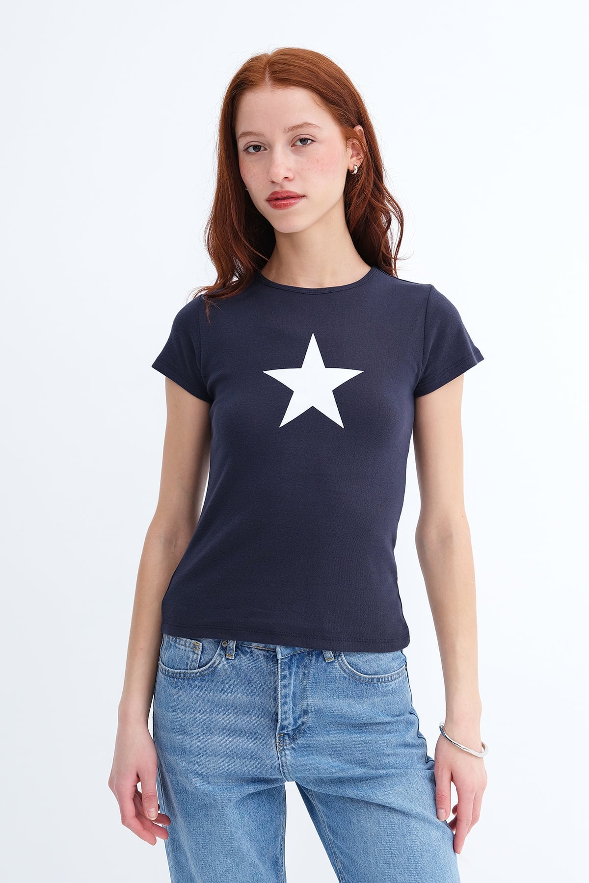 Night-Blue_Yıldız-Baskılı-T-shirt-P1828-addax