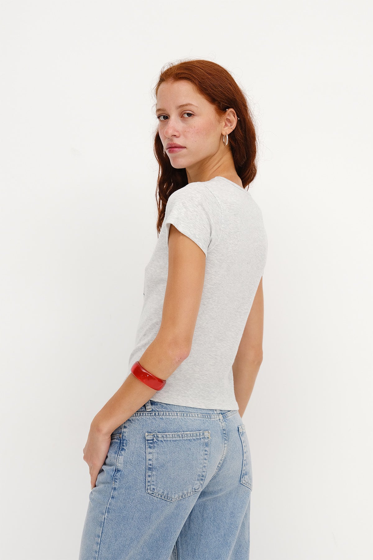 Snow-Melange_Star-Print-T-shirt-addax