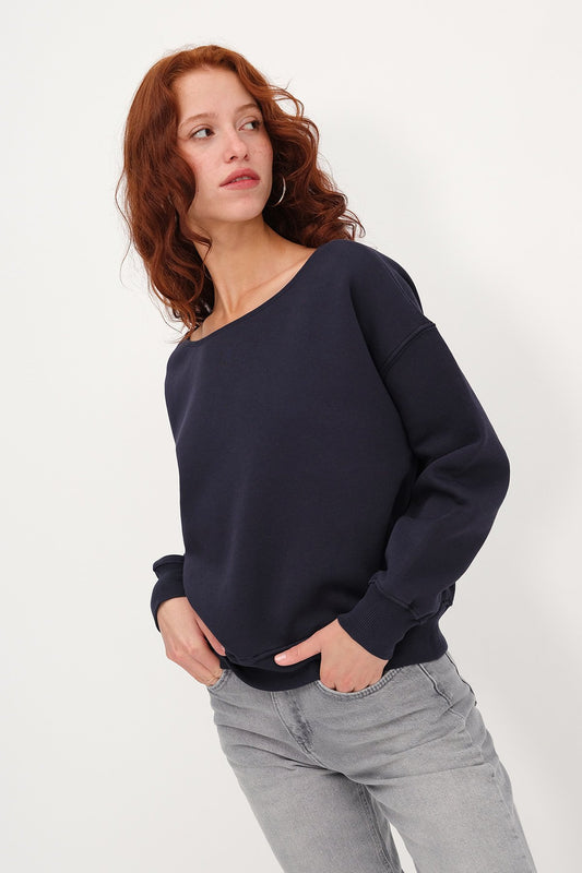 Night-Blue_Boat-Neck-Fleece-Lined-Sweatshirt-addax