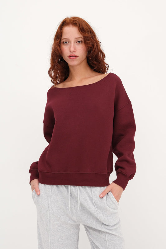Light-Burgundy_Boat-Neck-Fleece-Lined-Sweatshirt-addax