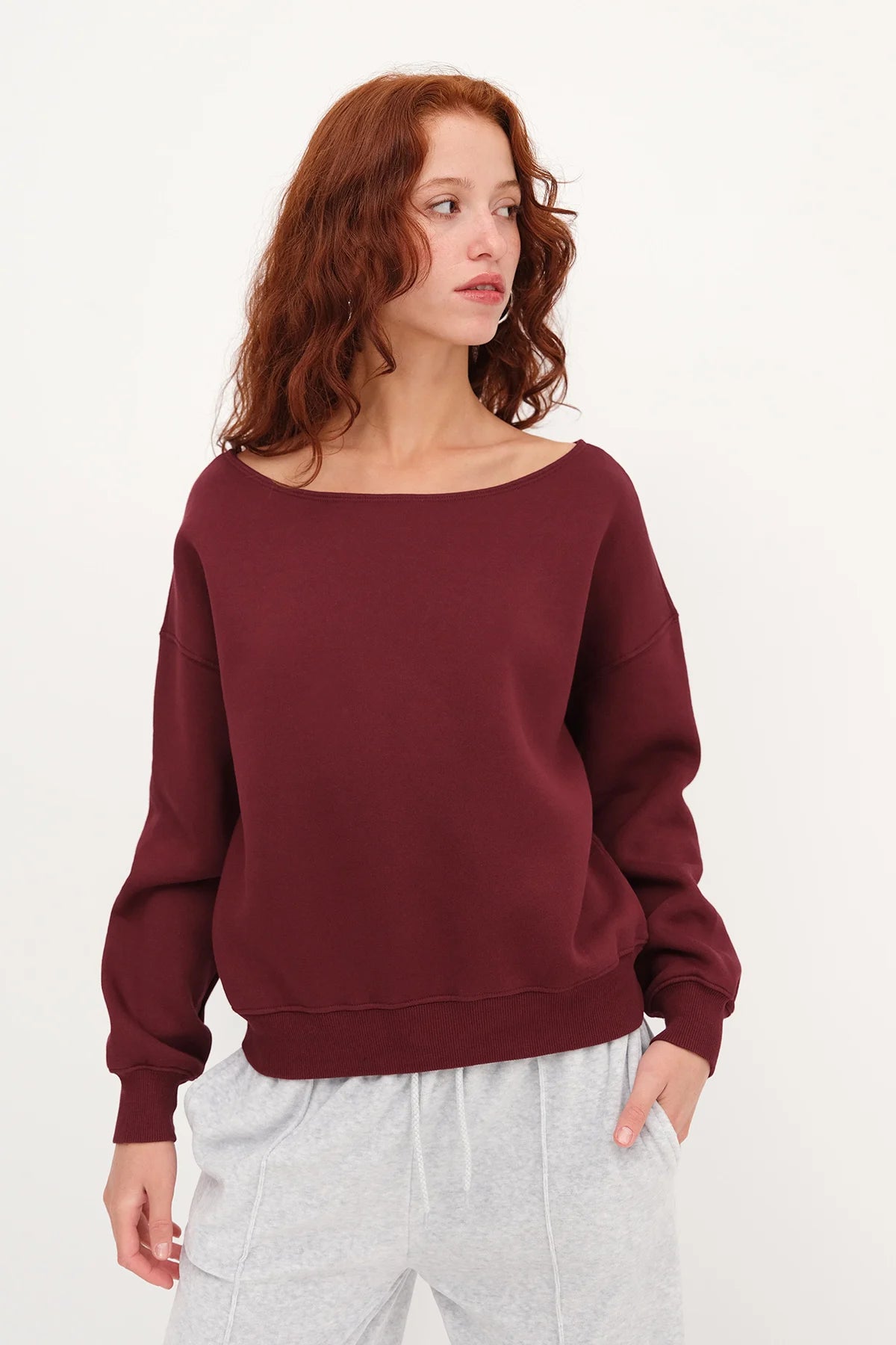 Light-Burgundy_Boat-Neck-Fleece-Lined-Sweatshirt-addax