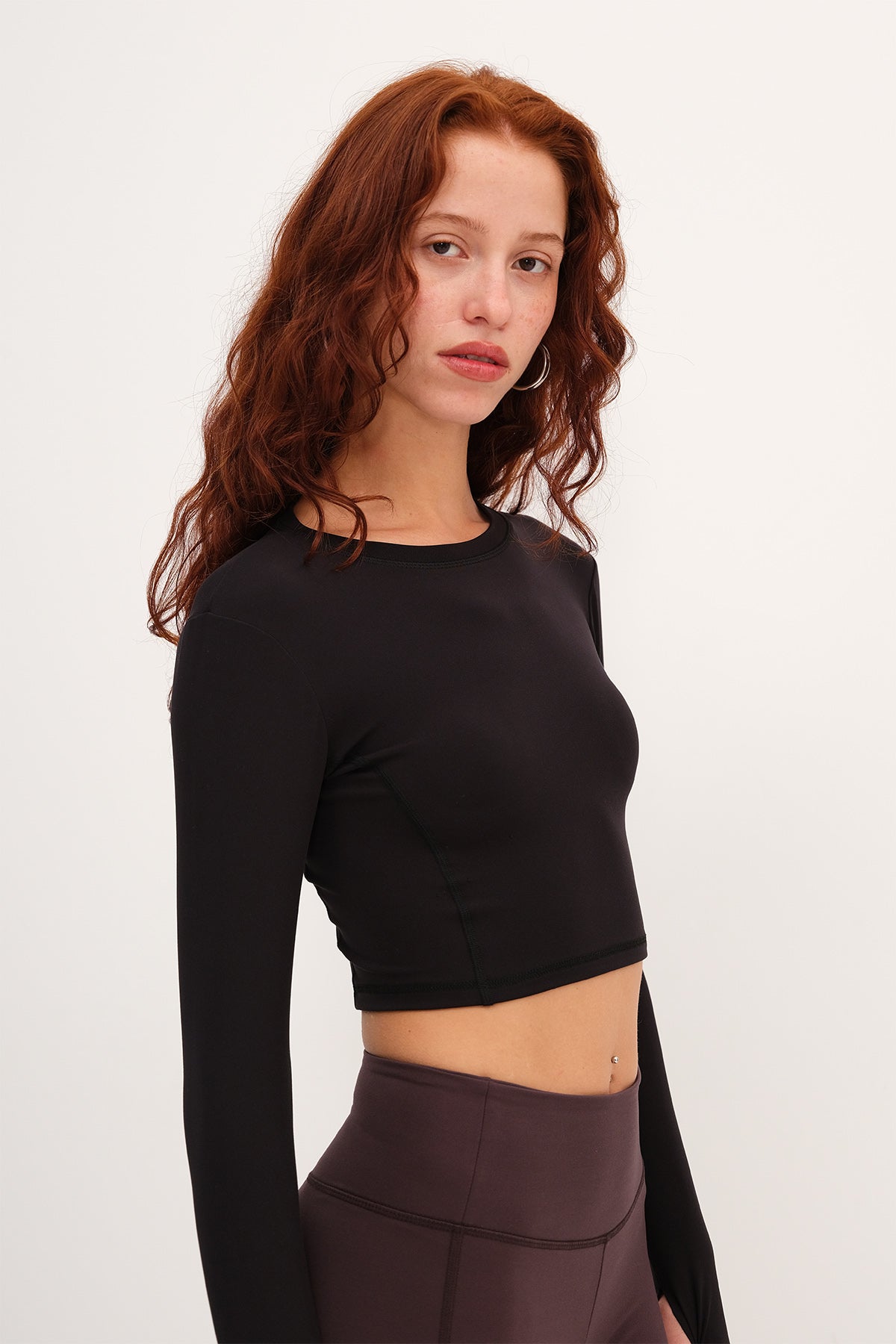 Black_Crew-Neck-Soft-Fabric-Blouse-addax