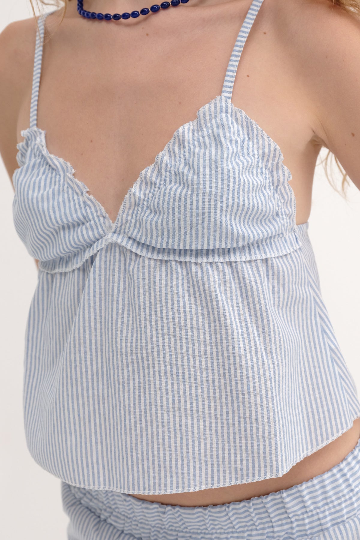 Blue_Adjustable-Strap-Striped-Blouse-addax