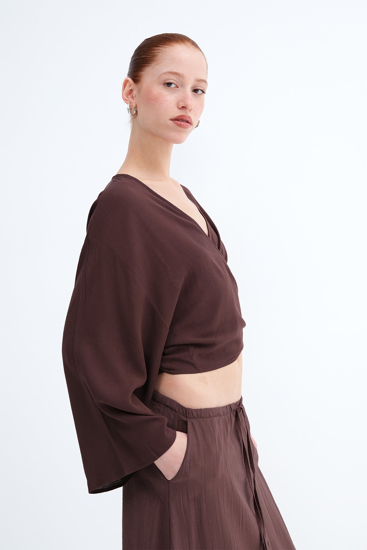 Bitter-Coffee_Tie-Front-Blouse-addax