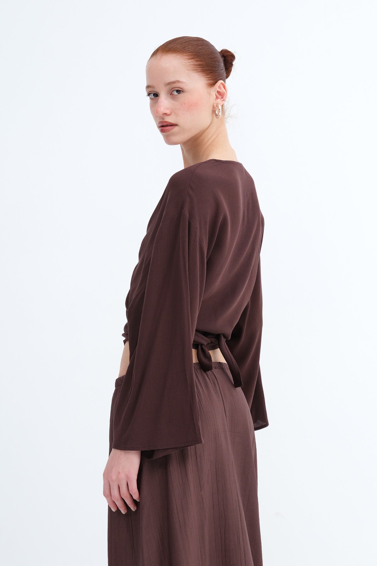 Bitter-Coffee_Tie-Front-Blouse-addax