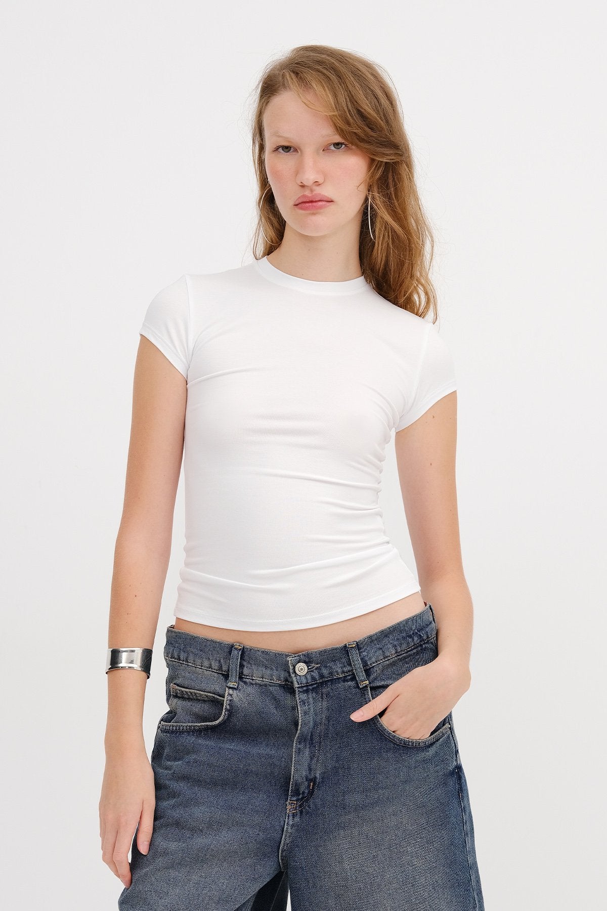 White_Crew-Neck-Modal-Basic-T-shirt-addax