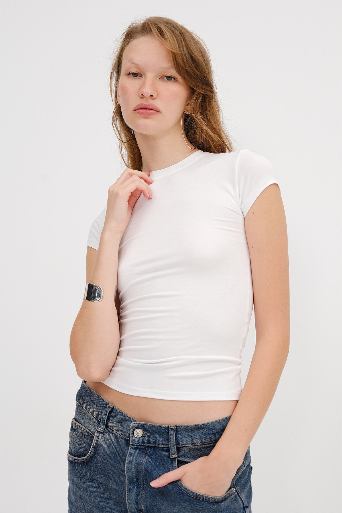 White_Crew-Neck-Modal-Basic-T-shirt-addax