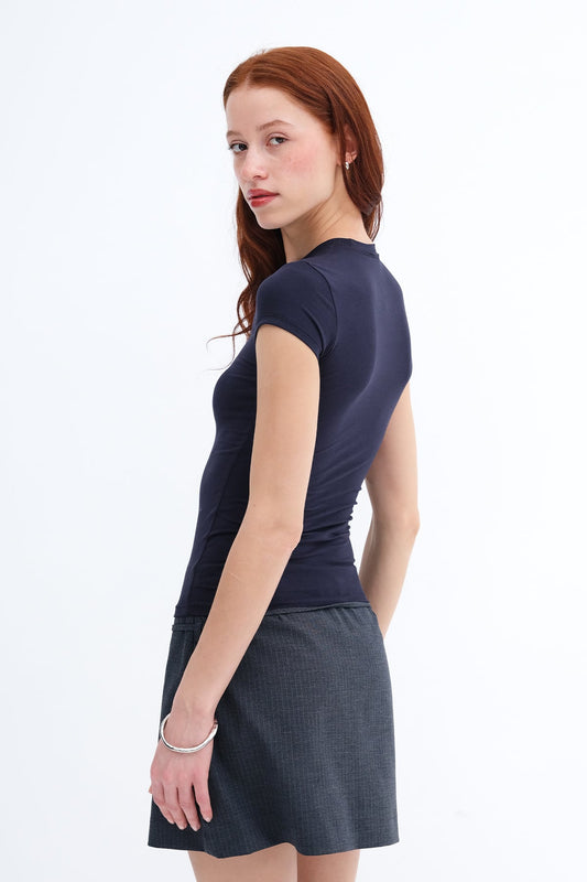 Night-Blue_Crew-Neck-Modal-Basic-T-shirt-addax