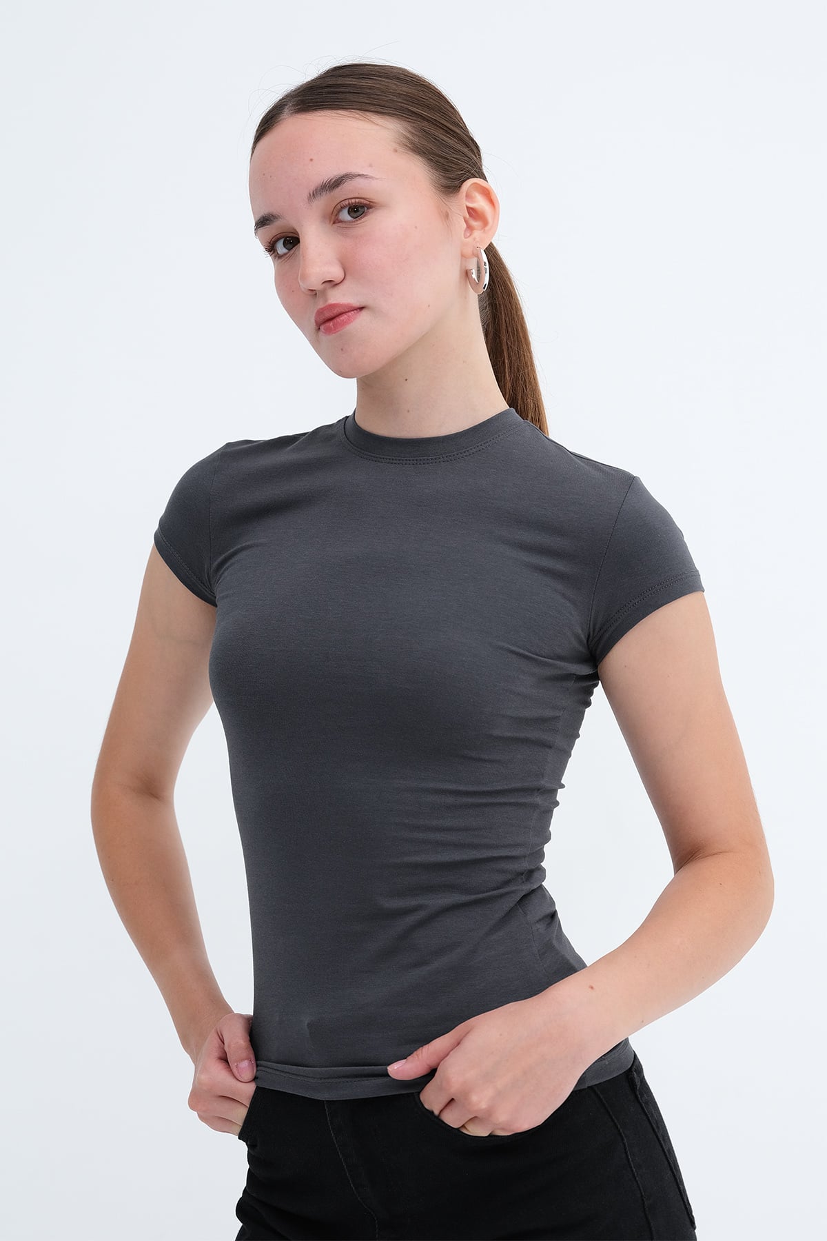 L.Charcoal_Crew-Neck-Modal-Basic-T-shirt-addax