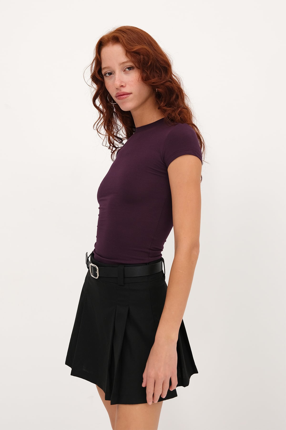Crew Neck Modal Basic T-shirt